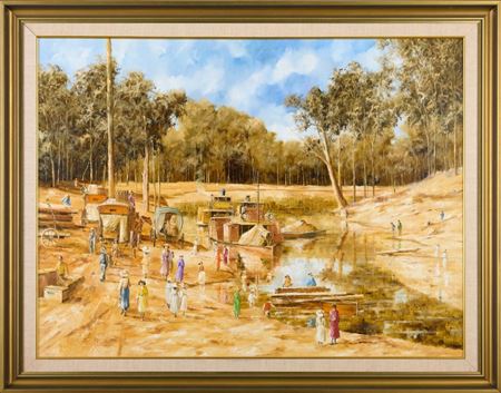Sample artwork by John Guy (1944 - 2000), known for painting - View similar artists and auction records