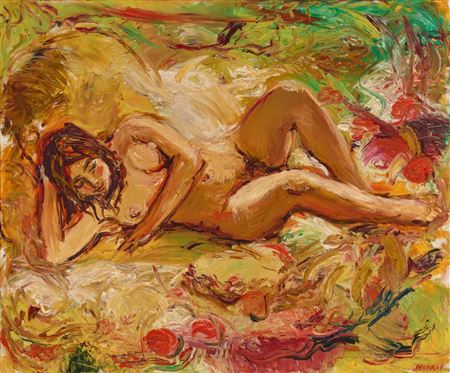 Reclined Nude in the Garden