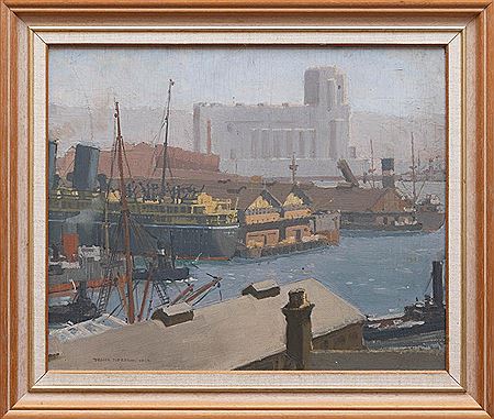 Dockyard by Charles Frank Norton - Auction record, sale price, and art valuation. Compare with similar artists and explore comparable artworks.