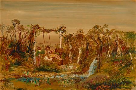 Lovers in the Garden by Paul Ashton Delprat - Auction record, sale price, and art valuation. Compare with similar artists and explore comparable artworks.