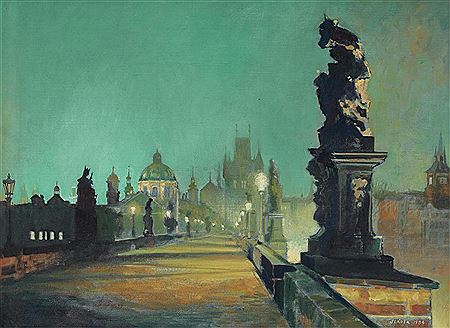 Charles Bridge, Prague by Jan Vaclav Sladek - Auction record, sale price, and art valuation. Compare with similar artists and explore comparable artworks.
