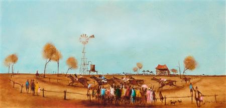 Sample artwork by Eris Flemming (Born 1943), known for painting - View similar artists and auction records