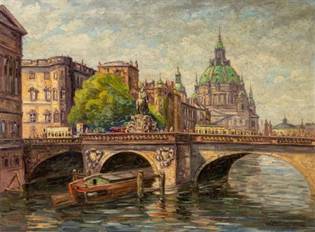 Kurfürstenbrücke with castle and cathedral