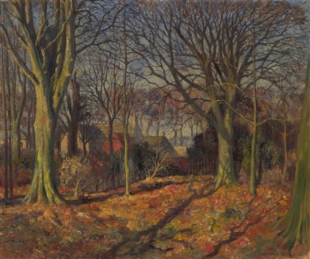 VILLAGE BY THE WOODS, AUTUMN