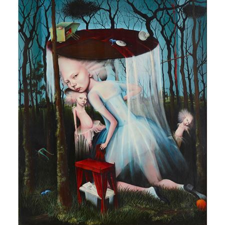 BENEATH THE TABLE - 2005 by Heather Nevay - Auction record, sale price, and art valuation. Compare with similar artists and explore comparable artworks.