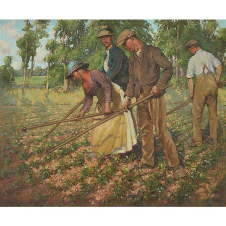 Hard at It by Francis Patrick Martin - Auction record, sale price, and art valuation. Compare with similar artists and explore comparable artworks.