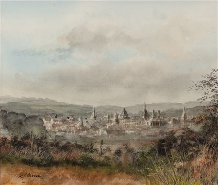 The Spires of Oxford by Ken Messer - Auction record, sale price, and art valuation. Compare with similar artists and explore comparable artworks.