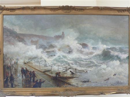 Storm Seas Breaching the Northern End of the Promenade - Douglas