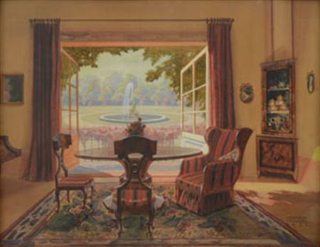 Interior, 1925 by Hermann Molzer - Auction record, sale price, and art valuation. Compare with similar artists and explore comparable artworks.