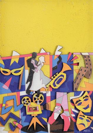 Untitled by Ugo Nespolo - Auction record, sale price, and art valuation. Compare with similar artists and explore comparable artworks.