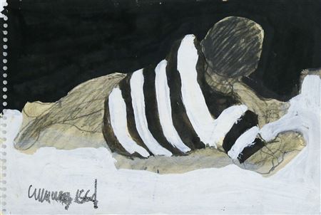 ''Reclining Figure in Striped Shirt'' 1964