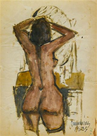 ''Female Nude Verso'' 1939