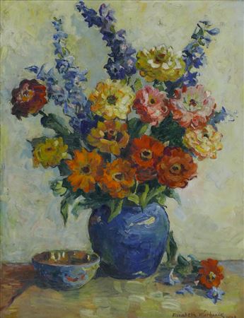 ''Floral Still Life' by Elizabeth Warhanik - Auction record, sale price, and art valuation. Compare with similar artists and explore comparable artworks.