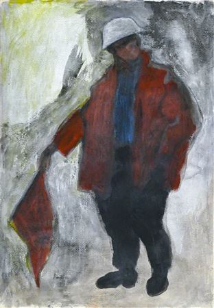 ''Worker with Flag'' 1954