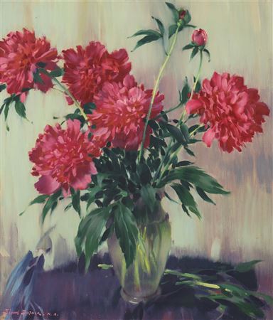''Red Peonies''