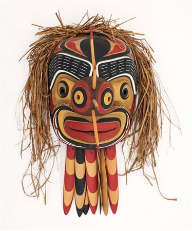''Kwagiulth Bee Mask'' 1994 Cedar