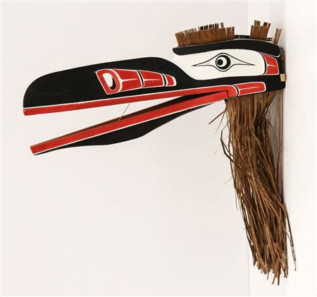 ''Raven'' 1980's Cedar Mask