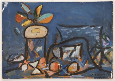 Vase and Oranges