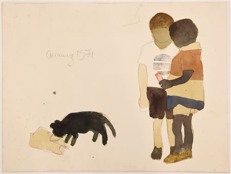 Children with Cat