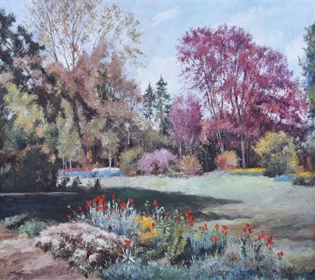 Spring Garden by Siegfried Rochel - Auction record, sale price, and art valuation. Compare with similar artists and explore comparable artworks.
