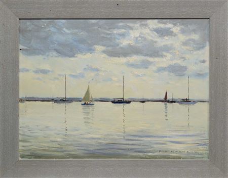SAILING BOATS IN AN ESTUARY