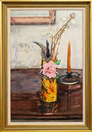 BROWN WAX CANDLE