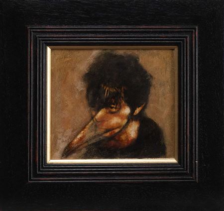 SELF PORTRAIT WITH PLAGUE DOCTOR MASK