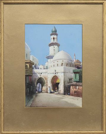 A MOSQUE IN TUNIS by Robert Herdman-Smith - Auction record, sale price, and art valuation. Compare with similar artists and explore comparable artworks.
