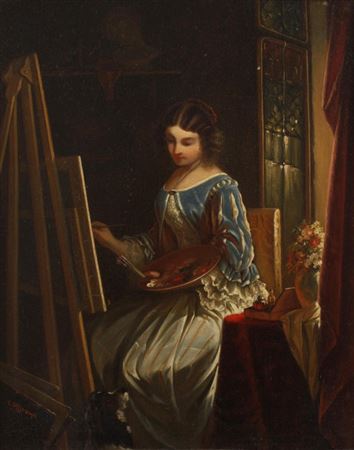Sample artwork by Carl Offterdinger (1829 - 1889), known for painting, illustration, caricature drawing - View similar artists and auction records