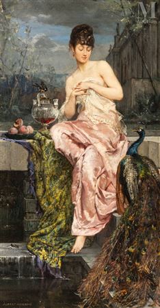 Young peacock lady