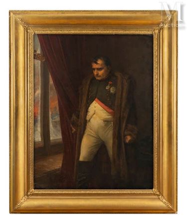 Napoleon I during the burning of Moscow (1856)