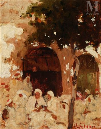 Place du Café by Georges Lemare - Auction record, sale price, and art valuation. Compare with similar artists and explore comparable artworks.