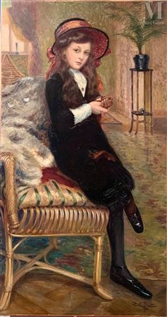 Young seated girl