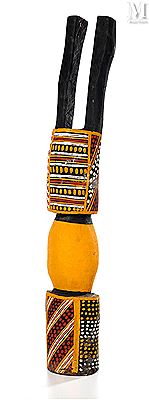 Pukamani Pole by Matthew Freddy Puruntatameri - Auction record, sale price, and art valuation. Compare with similar artists and explore comparable artworks.