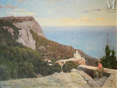 View of the Church of the Resurrection of Christ in Foros, Crimea