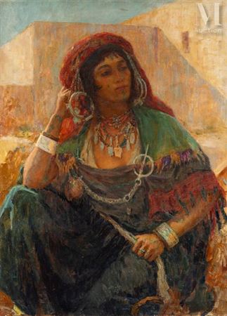 Water carrier with jewels by Albert Charpentier - Auction record, sale price, and art valuation. Compare with similar artists and explore comparable artworks.