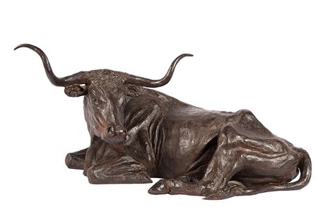 Reclining Longhorn