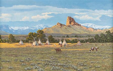 Camp on the South Fork of the Shoshone