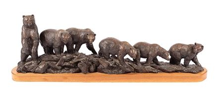 Sample artwork by Joe Halko (1940 - 2009), known for wildlife sculpture, dioramist, landscape painting - View similar artists and auction records