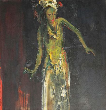 Sample artwork by Toyib (1939 - 1989), known for painting - View similar artists and auction records