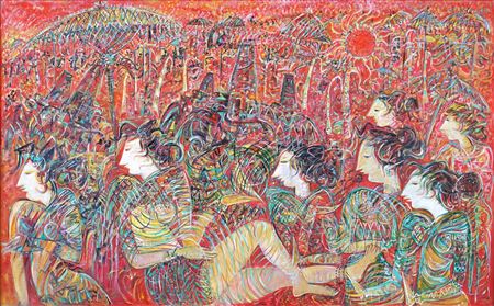Borobudur by Suwaji - Auction record, sale price, and art valuation. Compare with similar artists and explore comparable artworks.