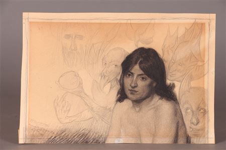 Idée noire. 1900 by François Marechal - Auction record, sale price, and art valuation. Compare with similar artists and explore comparable artworks.