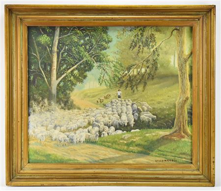 SHEPHERD WITH SHEEP