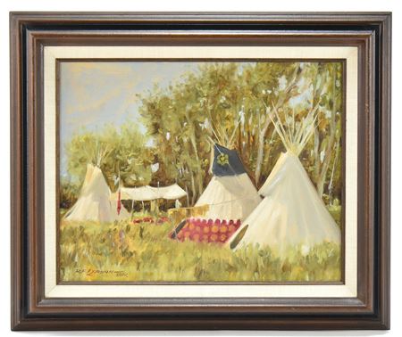 NATIVE AMERICAN TEPEE CAMP
