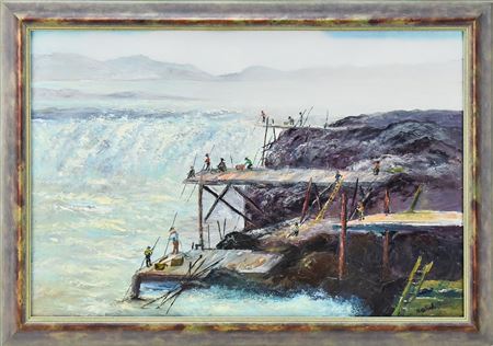 CELILO FALLS' TRIBAL DIP NET FISHING PLATFORMS