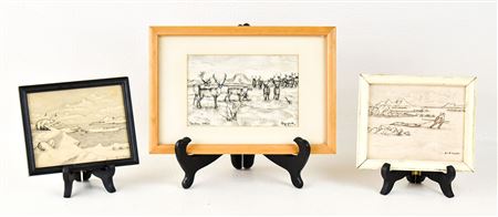 Native American Ink Drawings (3)