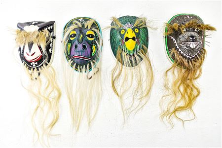 YAQUI PASCOLA MEXICAN DANCE MASKS (4)