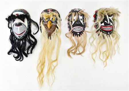 YAQUI PASCOLA MEXICAN DANCE MASKS (4)