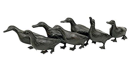 Seven Waddling Ducks