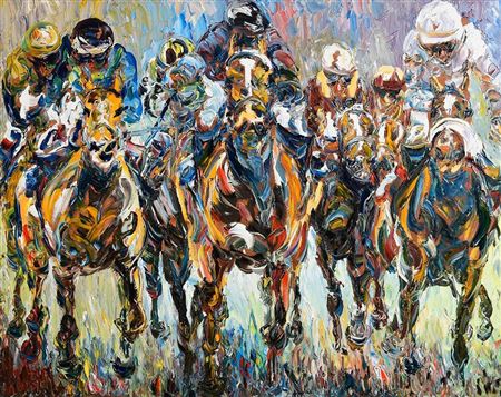 The Final Furlong by Liam O'Neill - Auction record, sale price, and art valuation. Compare with similar artists and explore comparable artworks.